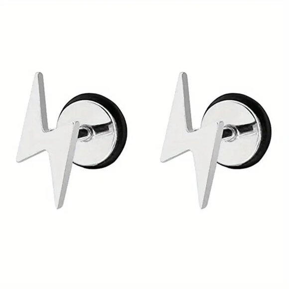 Lightning Pattern Earrings - Picture 2 of 4